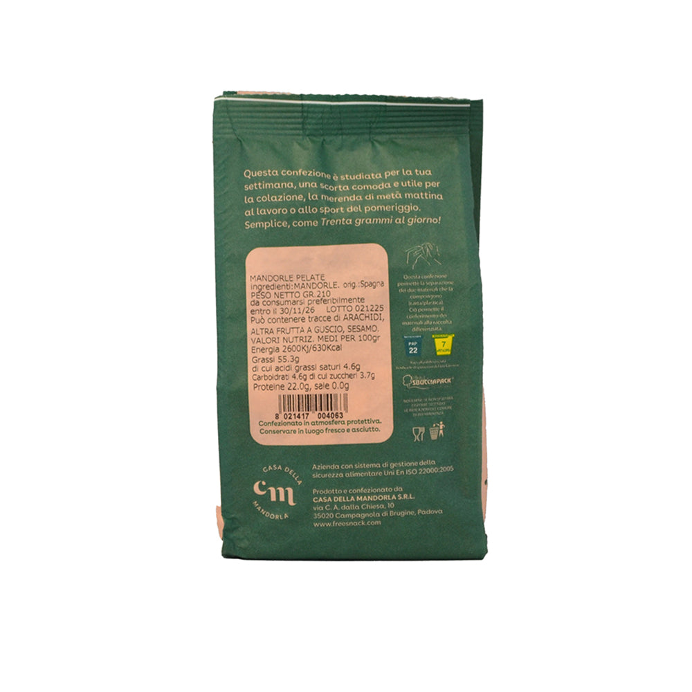 Mandorle pelate 210g.