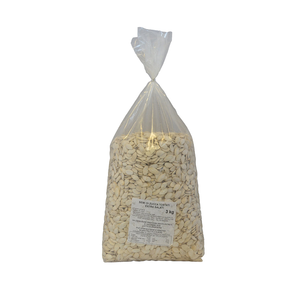 Semi di zucca tostati extra salati 3Kg