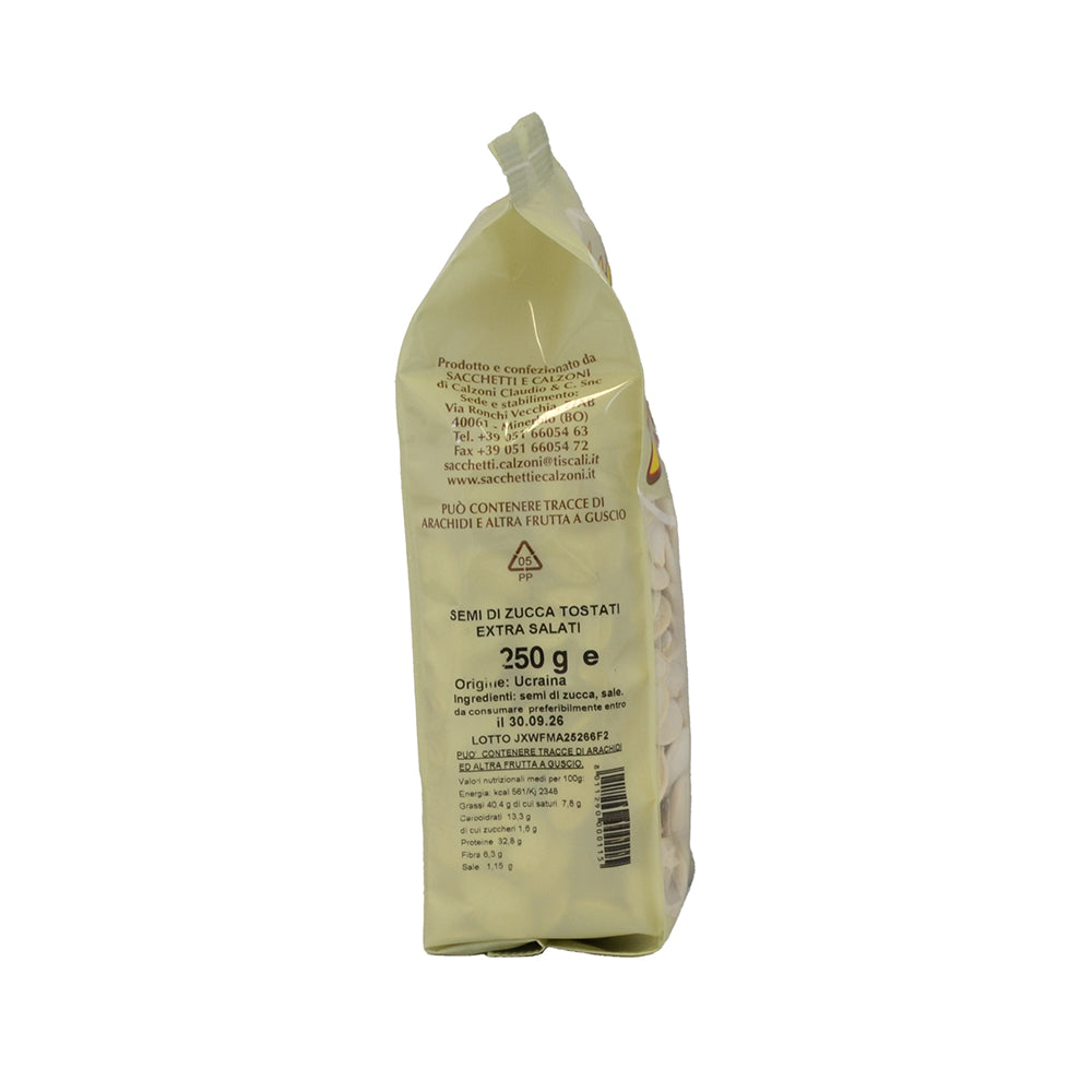 Semi di zucca tostati extra salati 250g