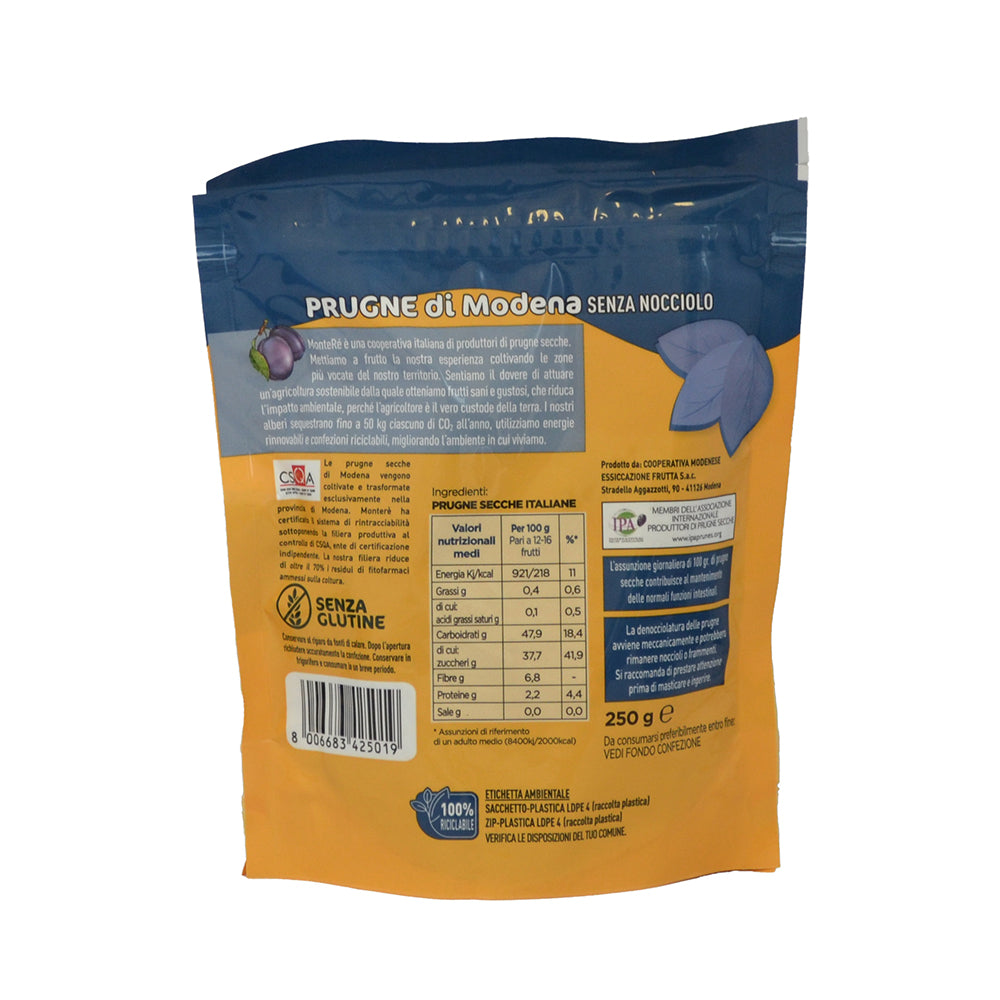 Prugne denocciolate MonteRé 250g.